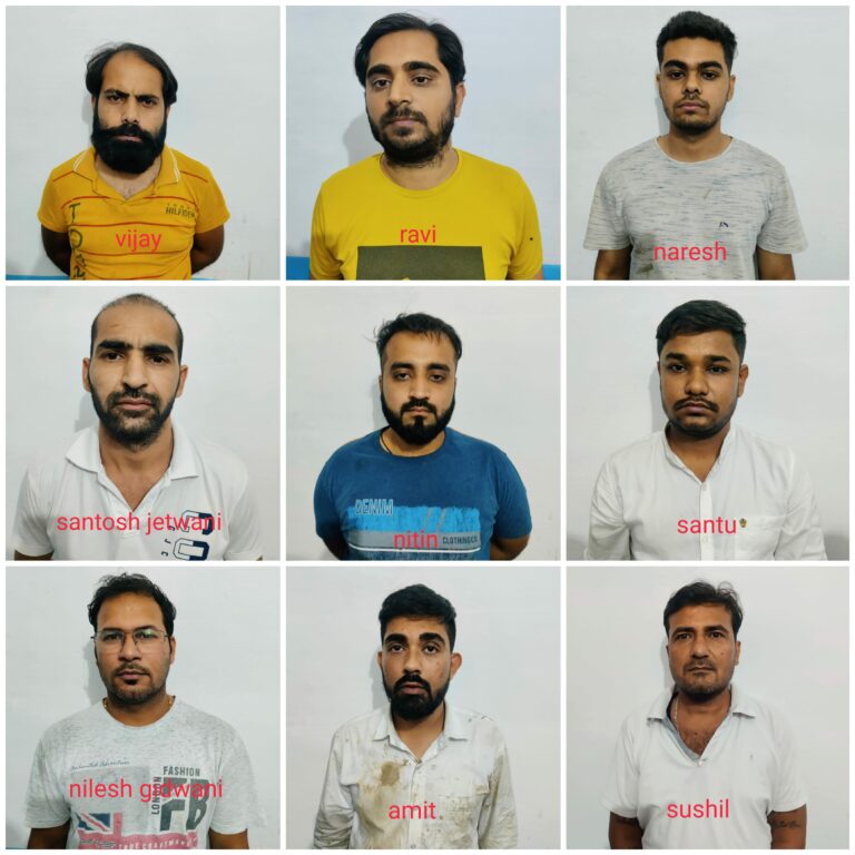 कोनी पुलिस एवं क्राइम ब्रांच की जुआड़ी के विरूद्ध संयुक्त कार्यवाहीं जुआड़ियों के फड़ एवं पास से नगदी 80500/- रुपये एवं 52 पत्ती ताश जप्त…