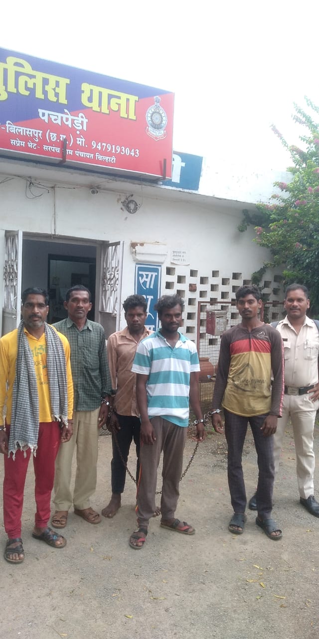 पचपेड़ी पुलिस को मिली सफलता तीन आरोपियों को किया गिरफ्तार…