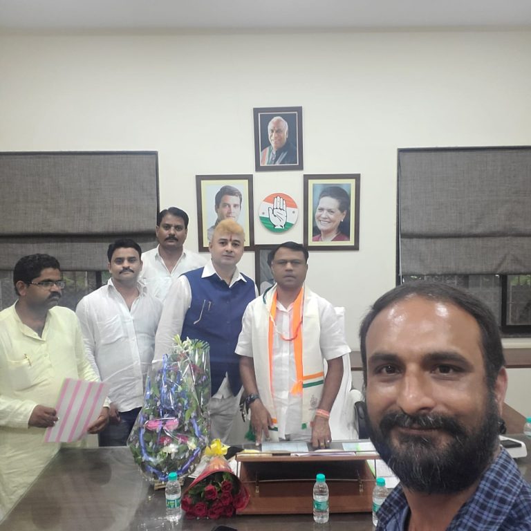 प्रदेश कांग्रेस अध्यक्ष,प्रभारी, पर्यवेक्षक सहित वरिष्ठ नेताओं से मिले त्रिलोक श्रीवास..