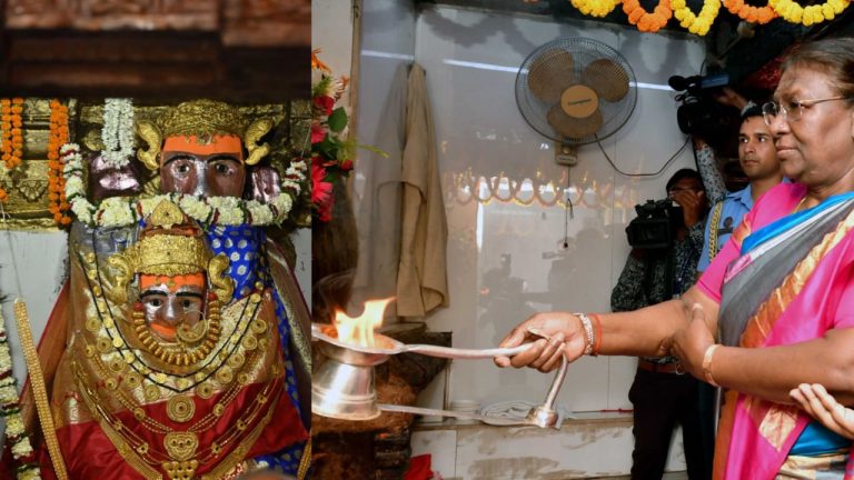 राष्ट्रपति श्रीमती द्रौपदी मुर्मु ने रतनपुर में आदिशक्ति माँ महामाया देवी के किये दर्शन… राष्ट्रपति श्रीमती द्रौपदी मुर्मु ने रतनपुर में आदिशक्ति माँ महामाया देवी के किये दर्शन…