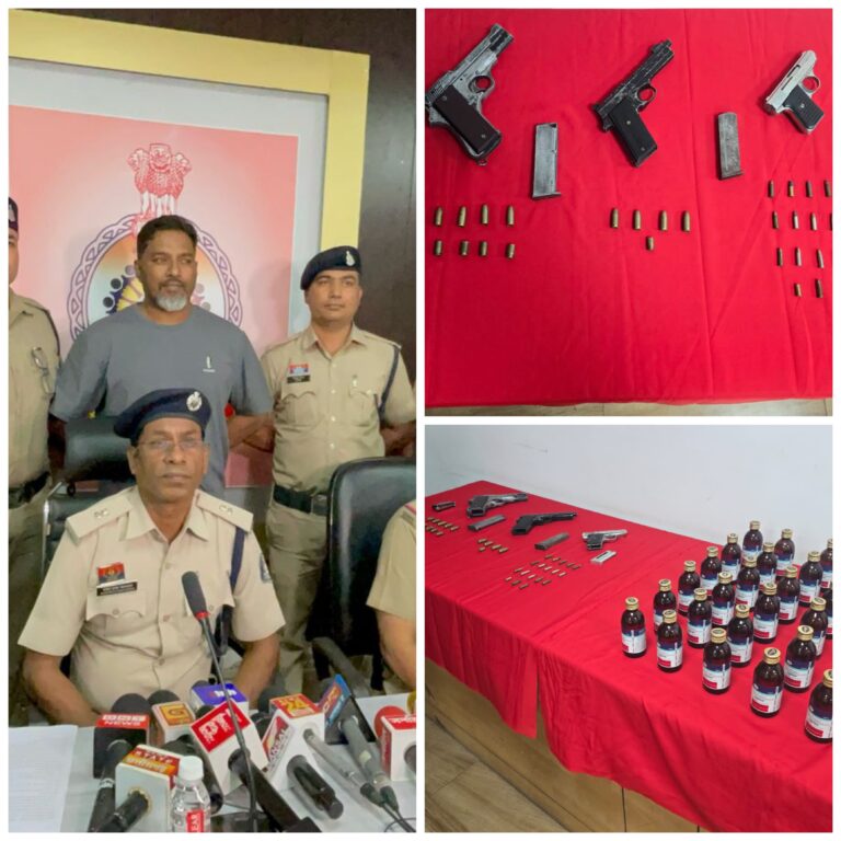 अवैध नशीले पदार्थ एवं हथियारों के साथ हिस्ट्रीशीटर शातिर अपराधी शहबाज उर्फ शीबू खान गिरफ्तार…